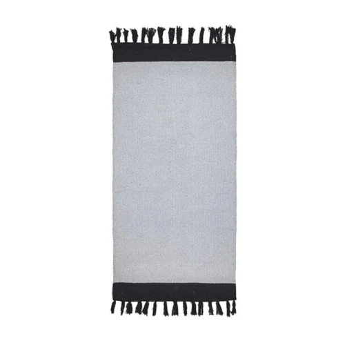 Χαλί καλοκαιρινό κιλίμι Sicilia Grey-Black
