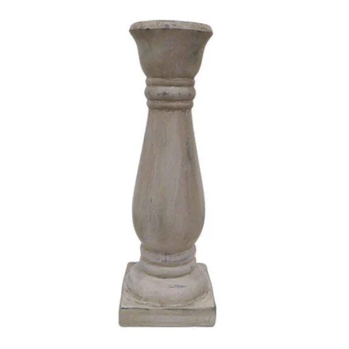Κηροπήγιο πέτρινο Art et Lumiere 1310 15cm X 15cm X 43cm