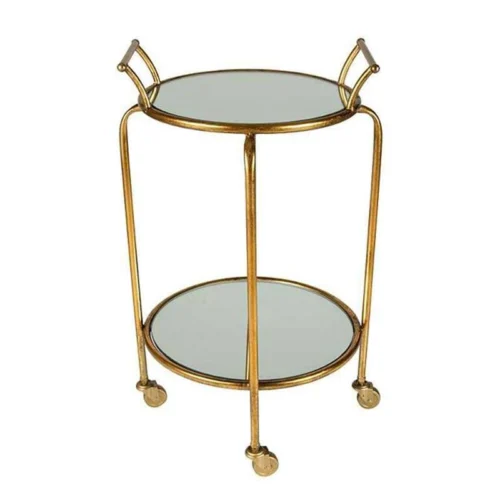Τραπεζάκι bar με καθρέφτη μεταλλικό Art et Lumiere 1393 45cm X 76cm