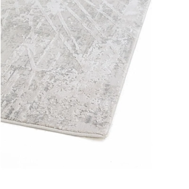 Χαλί μοντέρνο Silky 341D White(2)