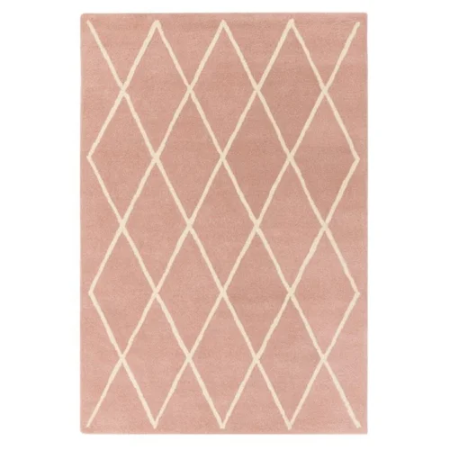 Χαλί μοντέρνο χειροποίητο Albany Diamond Pink