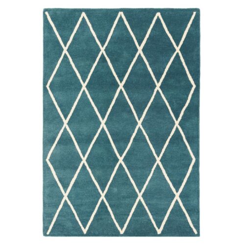 Χαλί μοντέρνο χειροποίητο Albany Diamond Teal