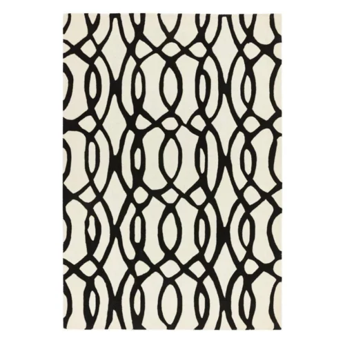 Χαλί χειροποίητο Matrix 35 Wire Black White