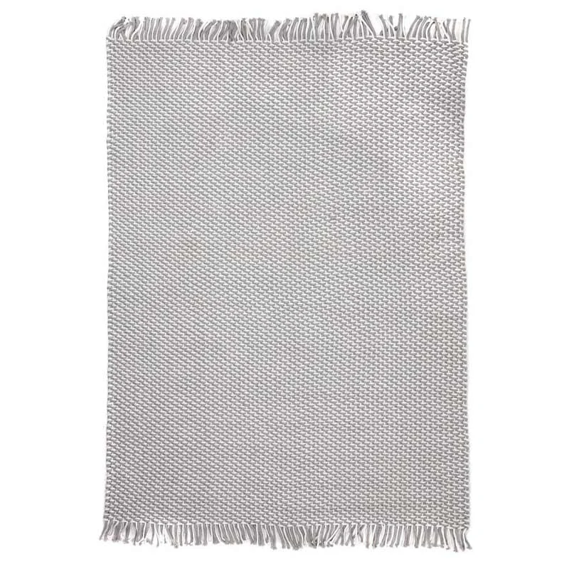 Κιλίμι βαμβακερό καλοκαιρινό Duppis OD-2 White-Grey