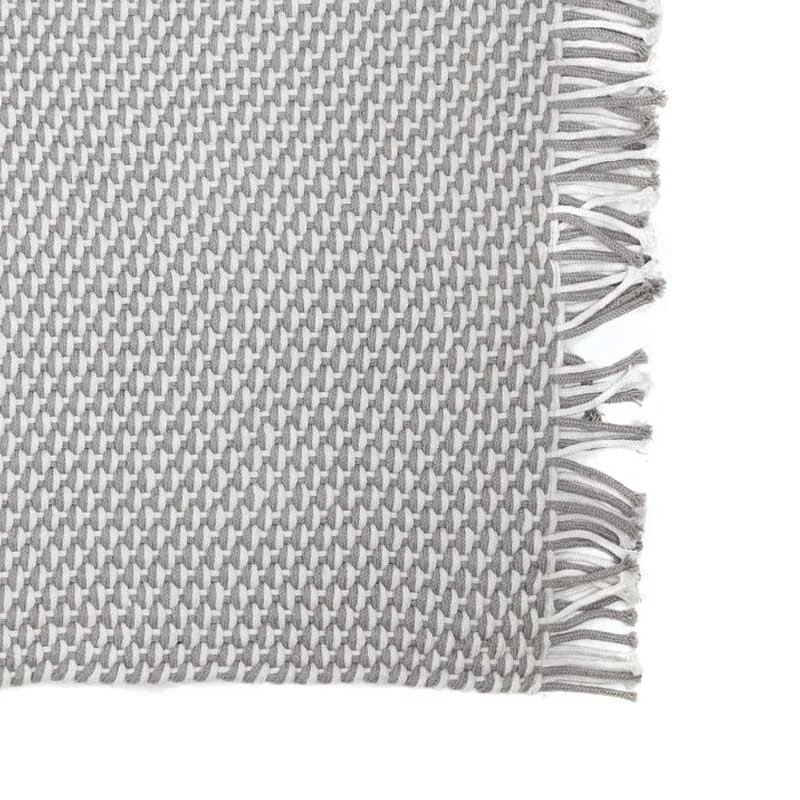 Κιλίμι βαμβακερό καλοκαιρινό Duppis OD-2 White-Grey(2)