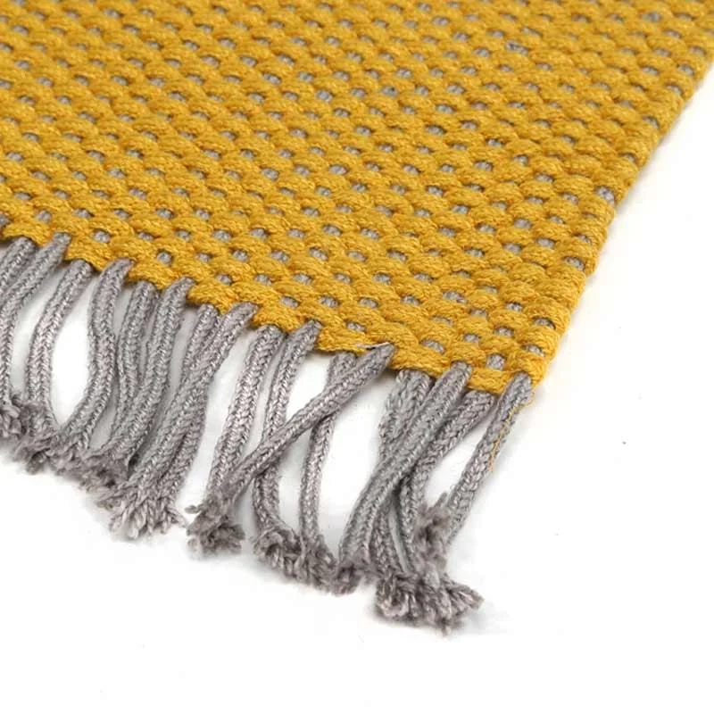 Κιλίμι βαμβακερό καλοκαιρινό Duppis OD-3 Grey-Yellow(3)