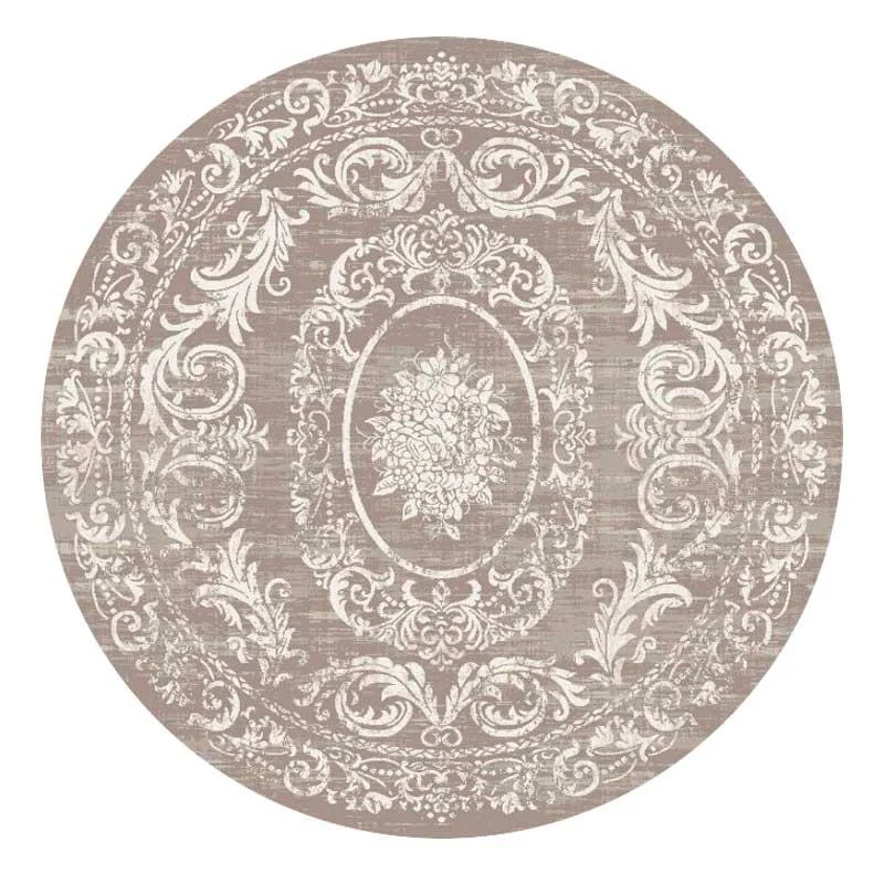 Χαλί μηχανής Velvet 4664 Cream Beige Στρόγγυλο
