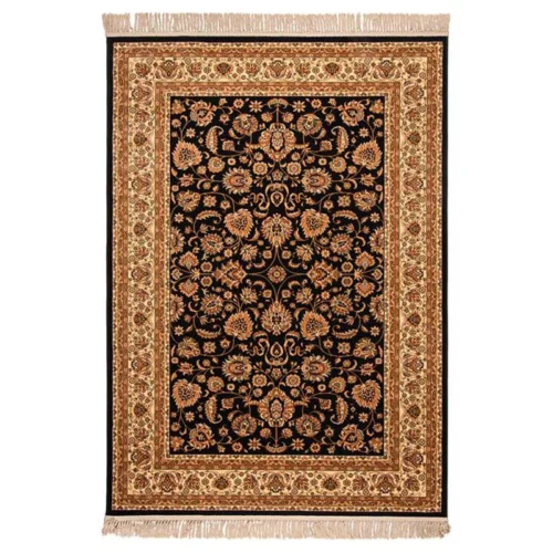 Χαλί κλασσικό Isfahan 3783B Black-Cream