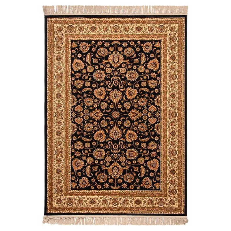 Χαλί κλασσικό Isfahan 3783B Black-Cream