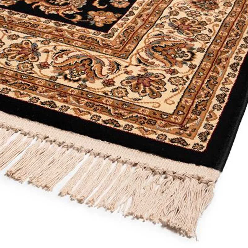 Χαλί κλασσικό Isfahan 3783B Black-Cream(3)