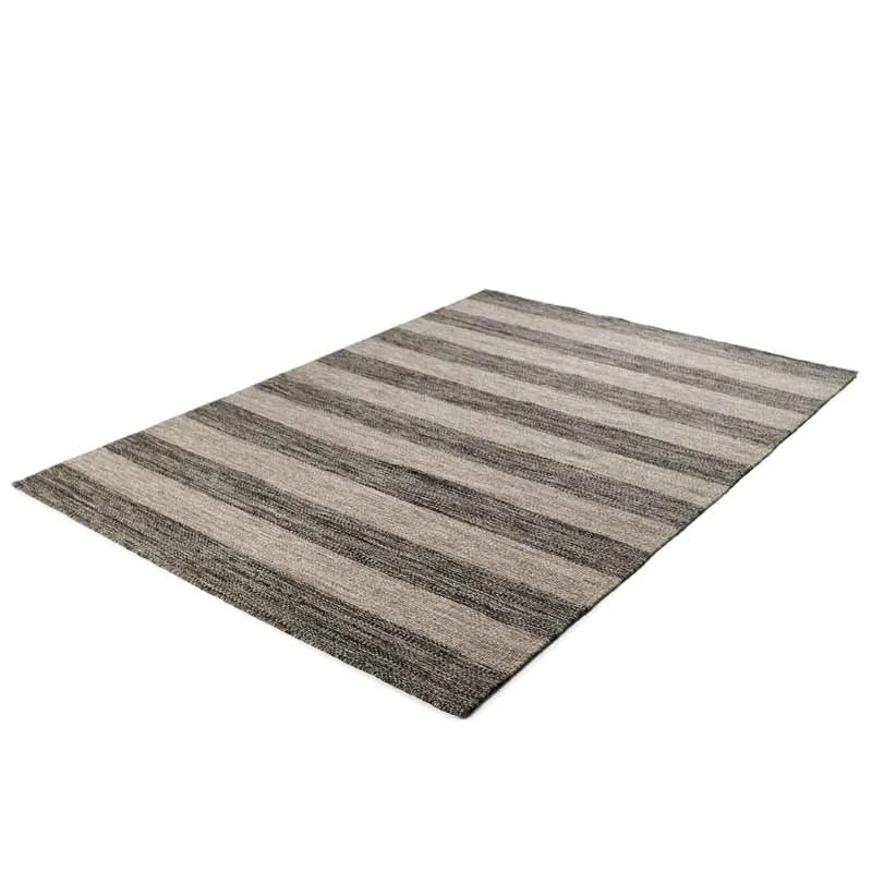 Χαλί μοντέρνο Biento Woolen Kelims Anthracite Stripes(2)