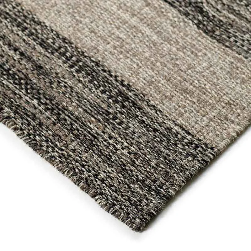 Χαλί μοντέρνο Biento Woolen Kelims Anthracite Stripes(3)