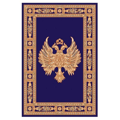 Χαλί εκκλησιαστικό Orthodoxia 1000 μπλε (blue) - Ρώσικος αετός (ανοιχτά φτερά)