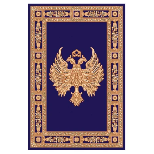 Χαλί εκκλησιαστικό Orthodoxia 1000 μπλε (blue) - Ρώσικος αετός (ανοιχτά φτερά)