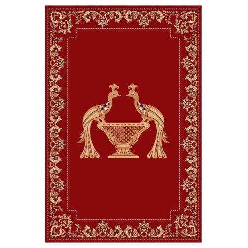 Χαλί εκκλησιαστικό Orthodoxia 4000 κόκκινο (red) - Παγώνι