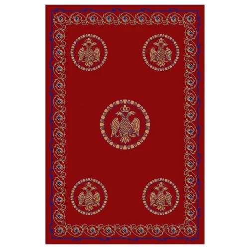 Χαλί εκκλησιαστικό Orthodoxia 6000 κόκκινο (red) - Βυζαντινός αετός