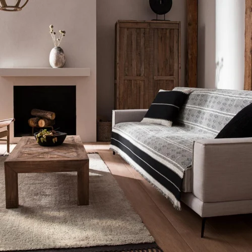 Ριχτάρι Gofis Home Duncan ΜαύροOff White 95914