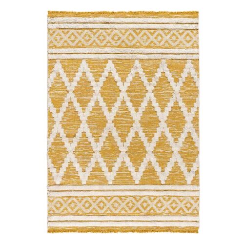 Χαλί βαμβακερό Beauty Home Morocotton 9236 Κίτρινο