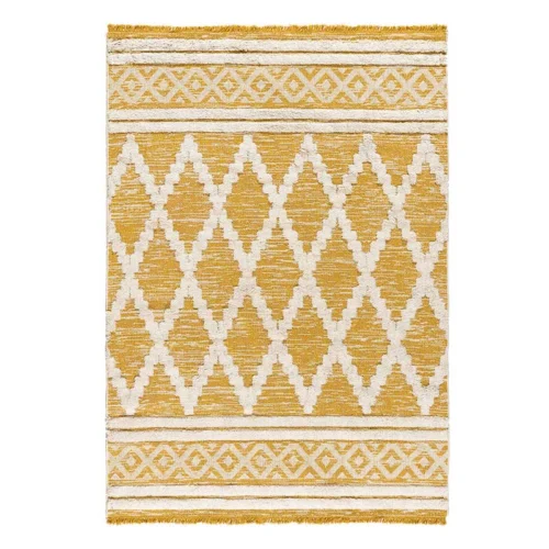 Χαλί βαμβακερό Beauty Home Morocotton 9236 Κίτρινο
