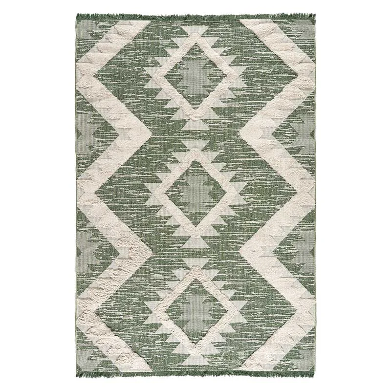 Χαλί βαμβακερό Beauty Home Morocotton 9237 Πράσινο