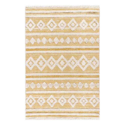 Χαλί βαμβακερό Beauty Home Morocotton 9239 Κίτρινο