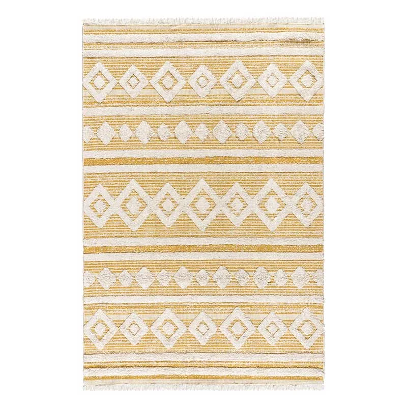 Χαλί βαμβακερό Beauty Home Morocotton 9239 Κίτρινο