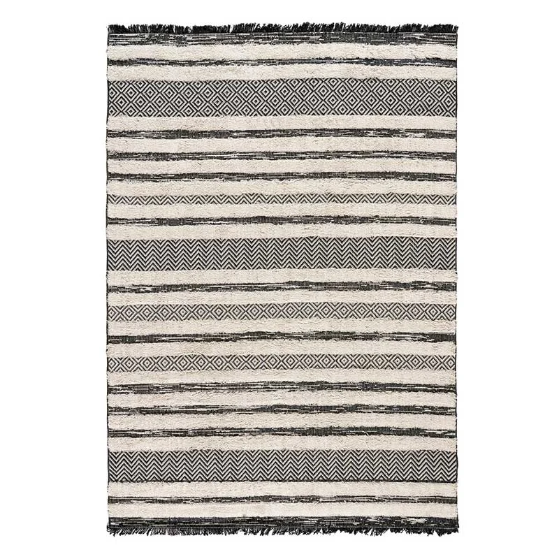 Χαλί βαμβακερό Beauty Home Morocotton 9241 Γκρι