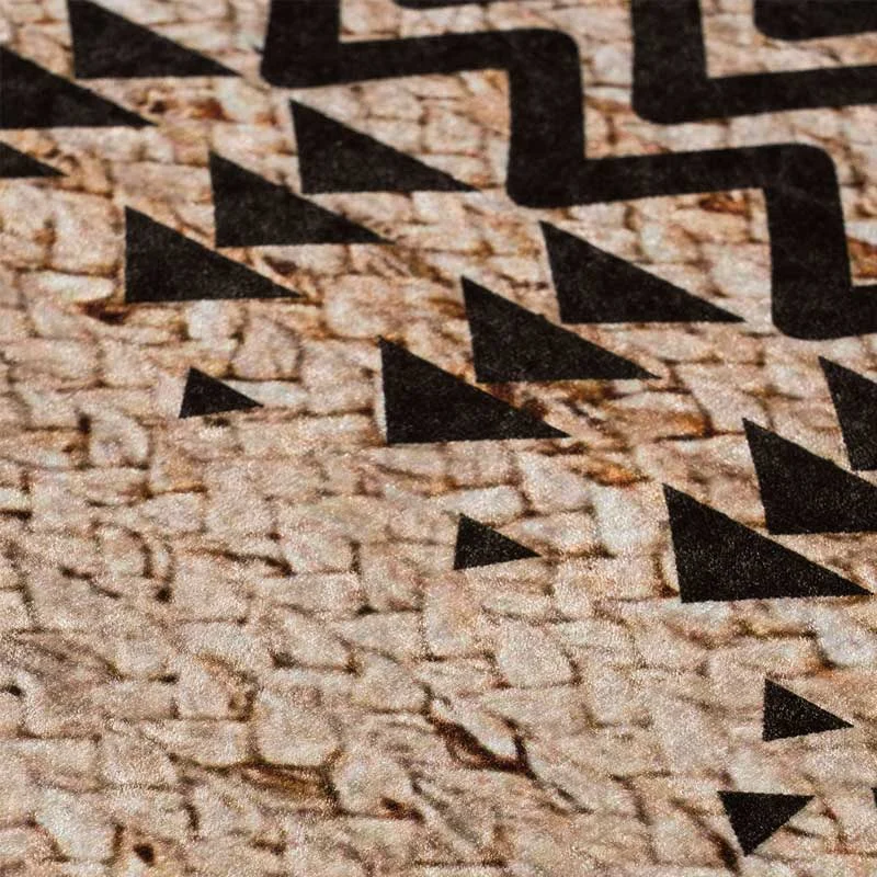 Χαλί καλοκαιρινό Beauty Home Jute Art 9132 Μπεζ, Μαύρο(3)