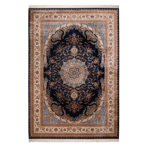 Χαλί κλασσικό Βιοκαρπέτ QUM 2199G Navy-Cream