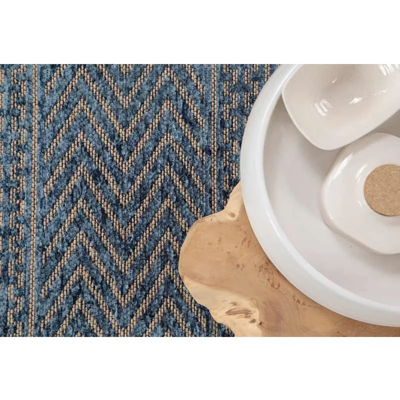 Χαλί καλοκαιρινό Royal Carpet Gloria Cotton Blue 34(2)
