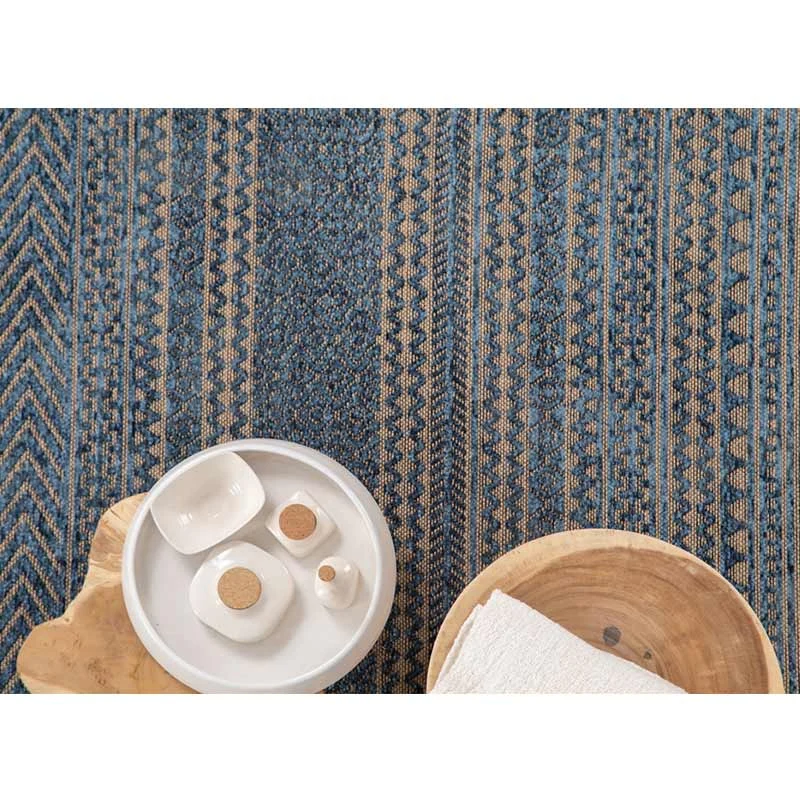 Χαλί καλοκαιρινό Royal Carpet Gloria Cotton Blue 34(3)