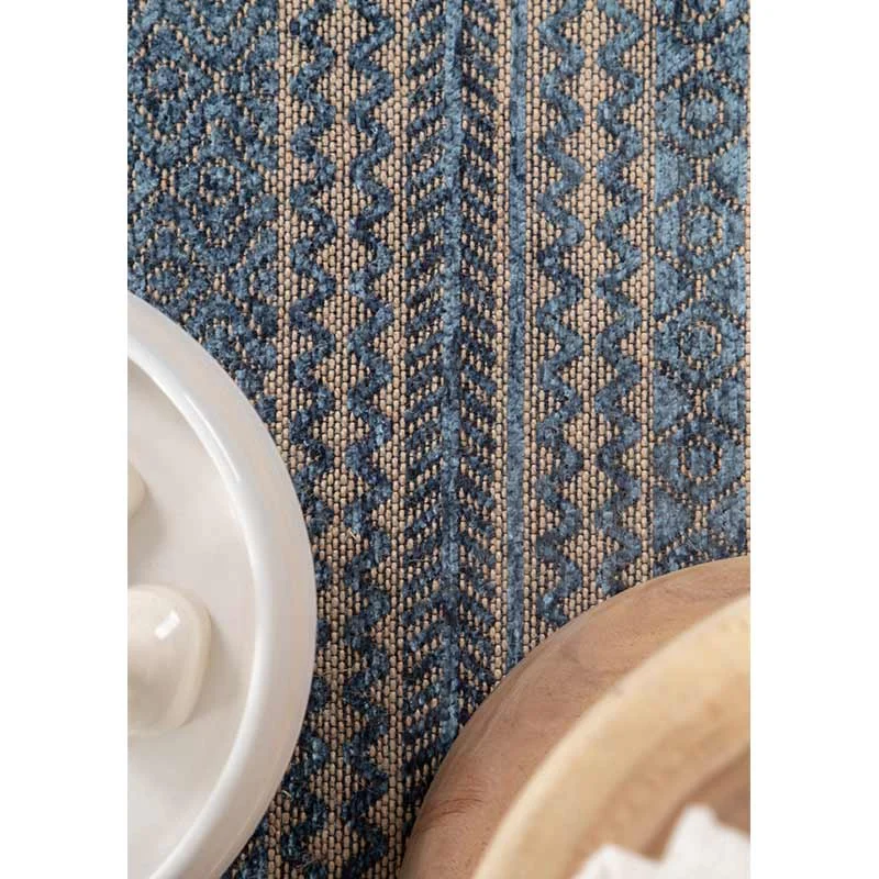 Χαλί καλοκαιρινό Royal Carpet Gloria Cotton Blue 34(4)