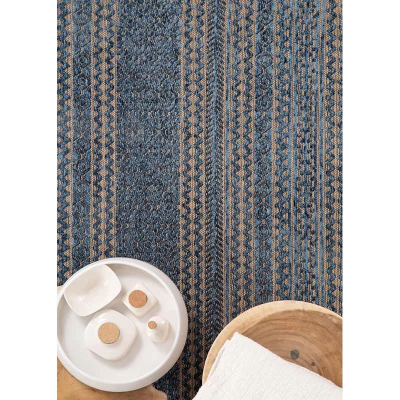 Χαλί καλοκαιρινό Royal Carpet Gloria Cotton Blue 34(5)