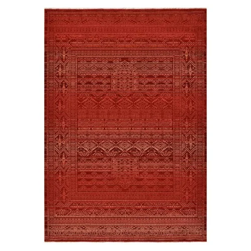 Χαλί μηχανής E-Carpet Oriental Kazak 727 Bordo Rose