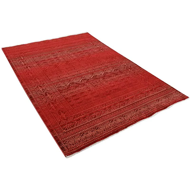 Χαλί μηχανής E-Carpet Oriental Kazak 727 Bordo Rose(2)