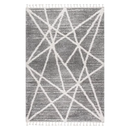 Χαλί μοντέρνο E-Carpet Soft Shaggy 522 D.Grey