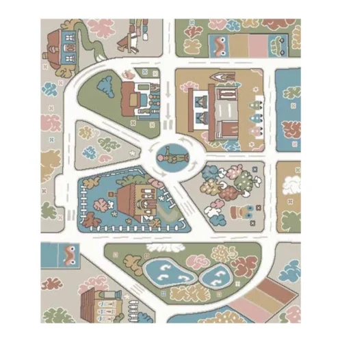 Χαλί παιδικό E- Carpet Dream Carousel 11605 Town 1.60m X 2.30m
