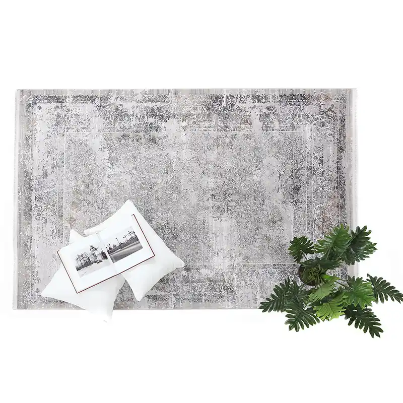 Χαλί Royal Carpet Bamboo Silk 5987A Grey Anthracite(3)