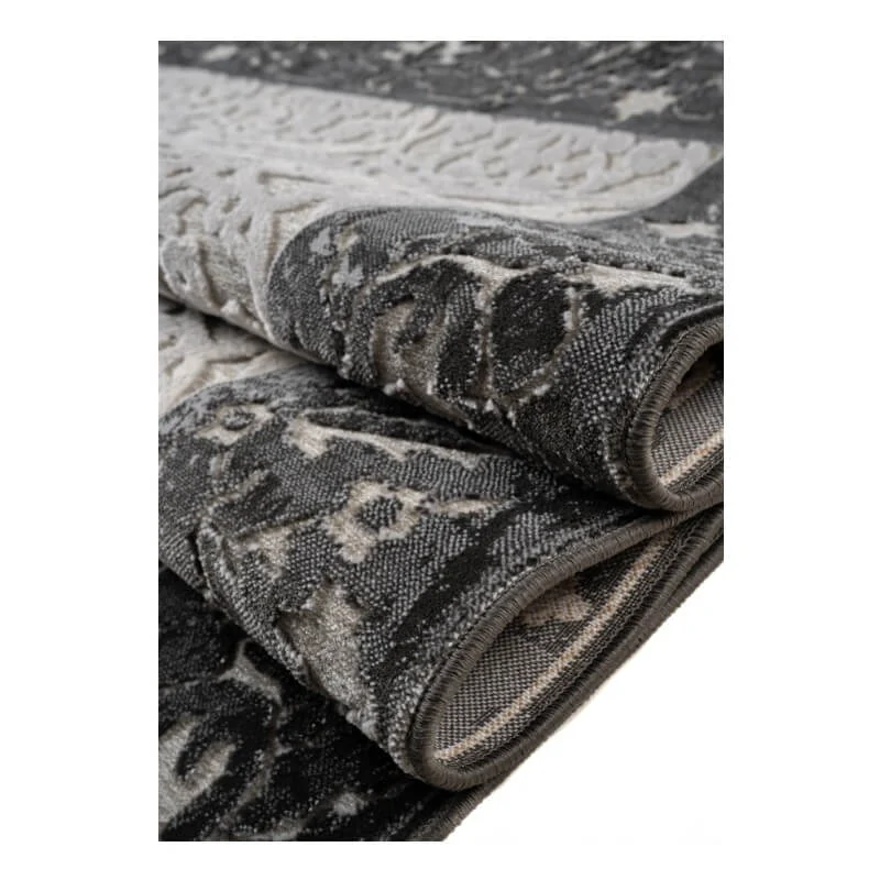 Χαλί καλοκαιρινό Klonaras Home Muse 2060U Silver Black(2)