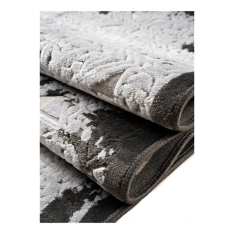 Χαλί καλοκαιρινό Klonaras Home Muse 563H Silver Black(3)